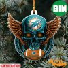 NFL Miami Dolphins Skull Custom Shaped Ornament
