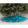 NFL Miami Dolphins Teal Micro Plush Christmas Tree Skirt