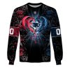 NFL New England Patriots Custom Name Number Rose Dragon Sweatshirt