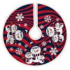NFL New England Patriots Snowman Sherpa Christmas Tree Skirt