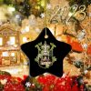 NFL New Orleans Saints Black Star Ornament