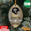 NFL New Orleans Saints Custom Name EST 1967 Custom Shaped Ornament