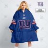 NFL New York Giants Custom Name Number Royal Home Jersey Fleece Oodie