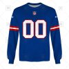 NFL New York Giants Custom Name Number Royal Home Jersey Sweatshirt