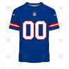 NFL New York Giants Custom Name Number Royal Home Jersey T-Shirt