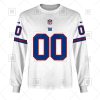 NFL New York Giants Custom Name Number White Road Jersey Sweatshirt