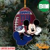 NFL New York Giants Mickey Custom Shaped Ornament