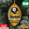 NFL Pittsburgh Steelers Custom Name EST 1933 Custom Shaped Ornament