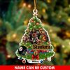 NFL Pittsburgh Steelers Custom Name Mascot Christmas Tree Shaped Ornament