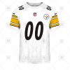 NFL Pittsburgh Steelers Custom Name Number White Road Jersey T-Shirt