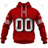 NFL San Francisco 49ers Custom Name Number Scarlet Alternate Jersey Pullover Hoodie