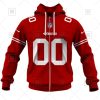 NFL San Francisco 49ers Custom Name Number Scarlet Home Jersey Zip Up Hoodie