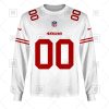 NFL San Francisco 49ers Custom Name Number White Road Jersey Sweatshirt