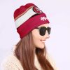 NFL San Francisco 49ers Red White Beanie