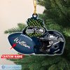 NFL Seattle Seahawks Custom Name Rugby Ball Helmet Custom Shaped Ornament