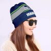 NFL Seattle Seahawks Navy Grey Beanie