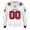 NFL Tampa Bay Buccaneers Custom Name Number White Road Jersey Sweatshirt