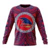 AFL Adelaide Crows Custom Name Number Polynesian Concept Sweatshirt