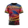 AFL Adelaide Crows Custom Name Number Special Off-Road Concept T-Shirt
