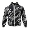 AFL Carlton Blues Morden Art Style Zip Up Hoodie