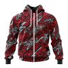 AFL Essendon Bombers Morden Art Style Zip Up Hoodie