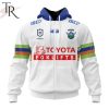 NRL Canberra Raiders Custom Name Number 2024 Away Jersey Zip Up Hoodie
