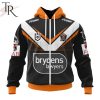 NRL Wests Tigers Custom Name Number 2024 Home Jersey Zip Up Hoodie