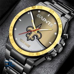 NFL New Orleans Saints Custom Name Gifts For Fans SteelStorm Watch