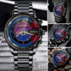 NFL Buffalo Bills Custom Name Fan Gifts Steel Watch