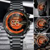 NFL Cincinnati Bengals Custom Name Fan Gifts Steel Watch
