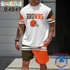 NFL Cleveland Browns Logo Team Design T-Shirt And Shorts