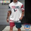 NFL Houston Texans Logo Team Design T-Shirt And Shorts