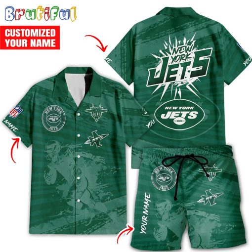 NFL New York Jets Custom Name New Edition Aloha Outfit
