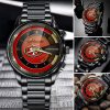 NFL San Francisco 49ers Custom Name Fan Gifts Steel Watch