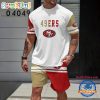 NFL San Francisco 49ers Logo Team Design T-Shirt And Shorts