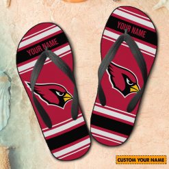NFL Arizona Cardinals Custom Name Gift For Fans Flip Flops