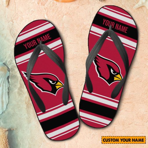 NFL Arizona Cardinals Custom Name Gift For Fans Flip Flops