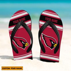NFL Arizona Cardinals Custom Name Gift For Fans Flip Flops