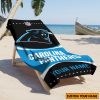 NFL Carolina Panthers Custom Name Gift For Fans Beach Towel