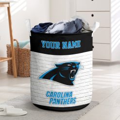 NFL Carolina Panthers Custom Name Gift For Fans Laundry Basket