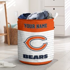 NFL Chicago Bears Custom Name Gift For Fans Laundry Basket
