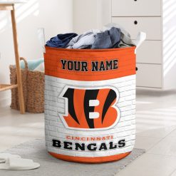 NFL Cincinnati Bengals Custom Name Gift For Fans Laundry Basket