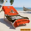 NFL Cleveland Browns Custom Name Gift For Fans Beach Towel