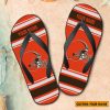 NFL Cleveland Browns Custom Name Gift For Fans Flip Flops