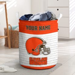 NFL Cleveland Browns Custom Name Gift For Fans Laundry Basket