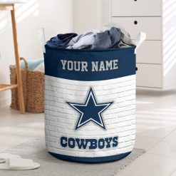 NFL Dallas Cowboys Custom Name Gift For Fans Laundry Basket