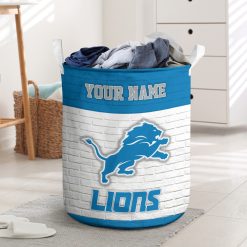 NFL Detroit Lions Custom Name Gift For Fans Laundry Basket