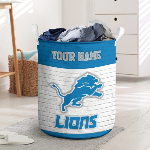 NFL Detroit Lions Custom Name Gift For Fans Laundry Basket