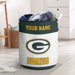NFL Green Bay Packers Custom Name Gift For Fans Laundry Basket