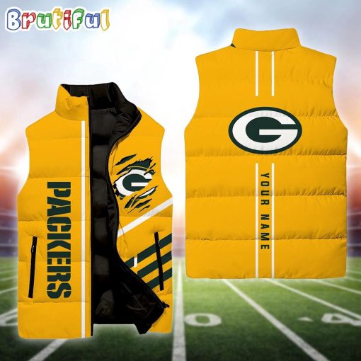 NFL Green Bay Packers Custom Name New Edition Venture Vest